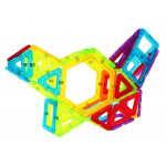 Veľká sada magnetických tehál 128 prvkov